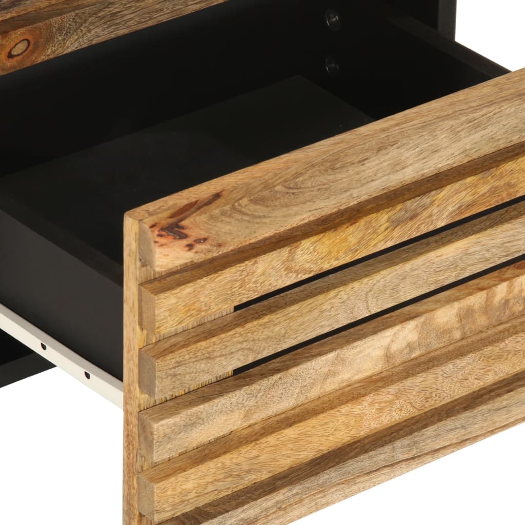 Credenza 40x34x75 cm in Legno Massello di Mango Grezzo 377549