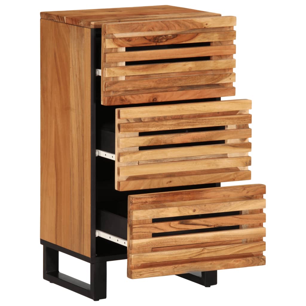 vidaXL Credenza 40x34x75 cm in Legno Massello di Acacia