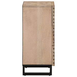 Credenza 40x34x75 cm in Legno Massello di Mango 377552