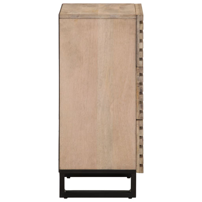 Credenza 40x34x75 cm in Legno Massello di Mango 377552