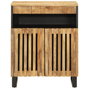 Credenza 60x34x75 cm in Legno Massello di Mango Grezzo 377559