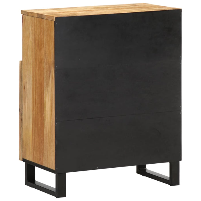 Credenza 60x34x75 cm in Legno Massello di Mango Grezzo 377559