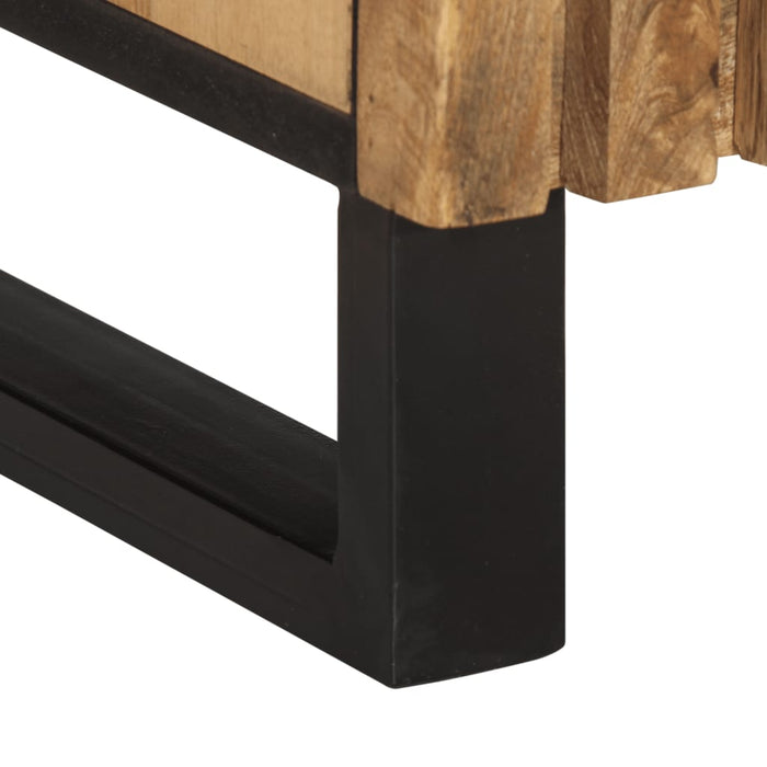Credenza 60x34x75 cm in Legno Massello di Mango Grezzo 377564
