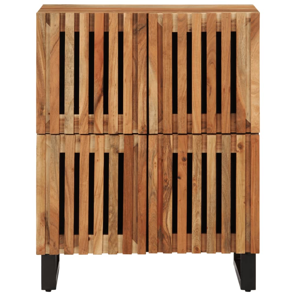 vidaXL Credenza 60x34x75 cm in Legno Massello di Acacia