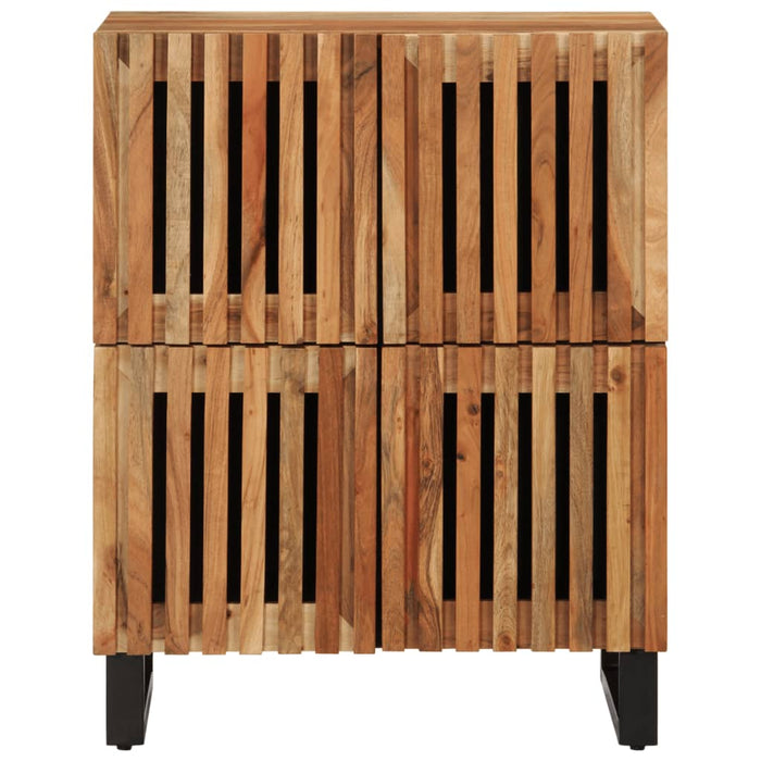 vidaXL Credenza 60x34x75 cm in Legno Massello di Acacia