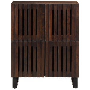 vidaXL Credenza Marrone 60x34x75 cm in Legno Massello di Mango