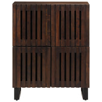Credenza Marrone 60x34x75 cm in Legno Massello di Mango 377566