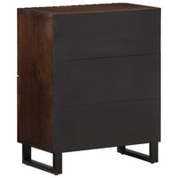 Credenza Marrone 60x34x75 cm in Legno Massello di Mango 377566