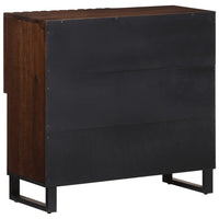 vidaXL Credenza Marrone 80x34x75 cm in Legno Massello di Mango