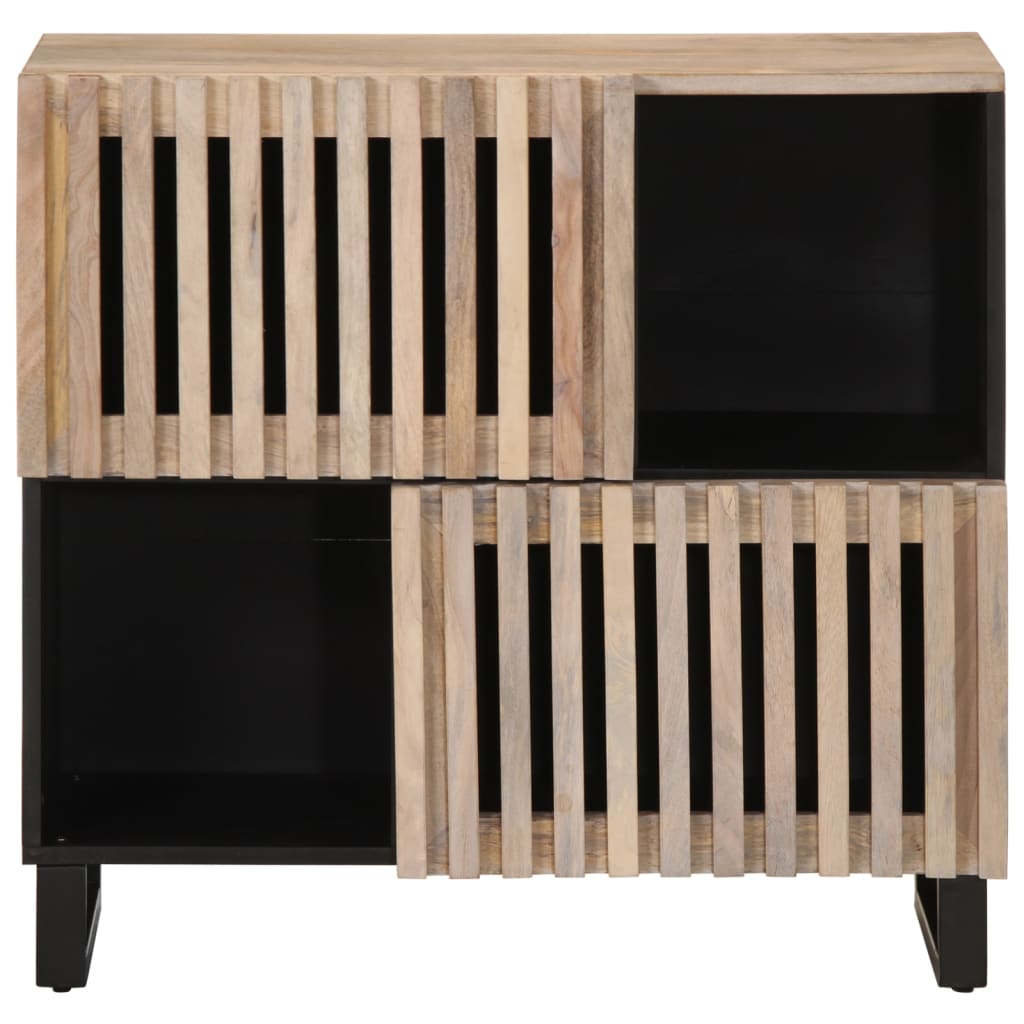 vidaXL Credenza 80x34x75 cm in Legno Massello di Mango