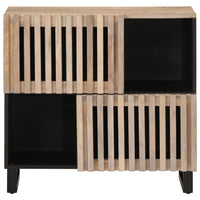 Credenza-Buffet-Armadio da cucina 80x34x75 cm in Legno Massello di Mango