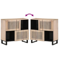 vidaXL Credenza 80x34x75 cm in Legno Massello di Mango