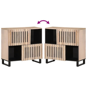 vidaXL Credenza 80x34x75 cm in Legno Massello di Mango