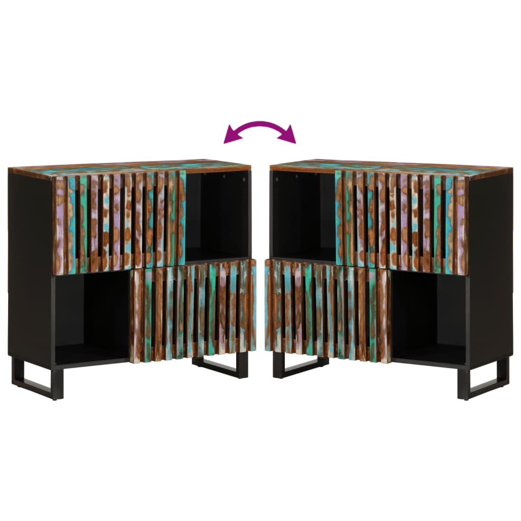 vidaXL Credenza 80x34x75 cm in Legno Massello di Acacia