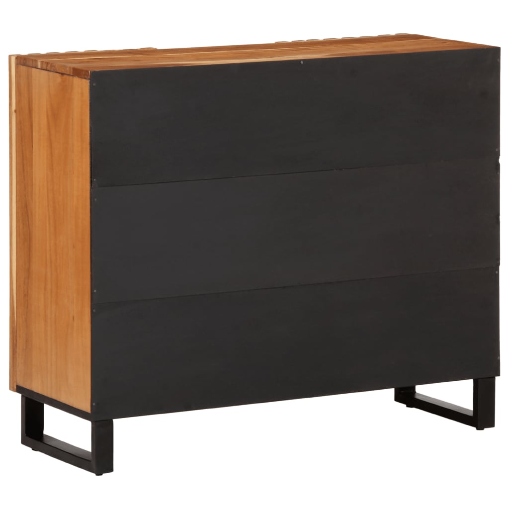 Credenza 90x34x75 cm in Legno Massello di Acacia 377575