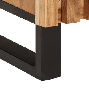 Credenza 90x34x75 cm in Legno Massello di Acacia 377575