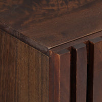 Credenza Marrone 90x34x75 cm in Legno Massello di Mango 377576