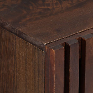 vidaXL Credenza Marrone 90x34x75 cm in Legno Massello di Mango