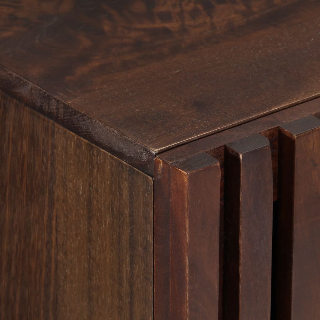 Credenza-Buffet-Armadio da cucina Marrone 90x34x75 cm in Legno Massello di Mango