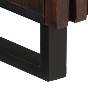 Credenza-Buffet-Armadio da cucina Marrone 90x34x75 cm in Legno Massello di Mango