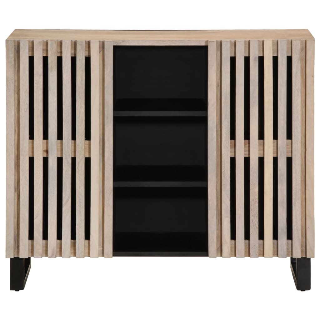 vidaXL Credenza 90x34x75 cm in Legno Massello di Mango