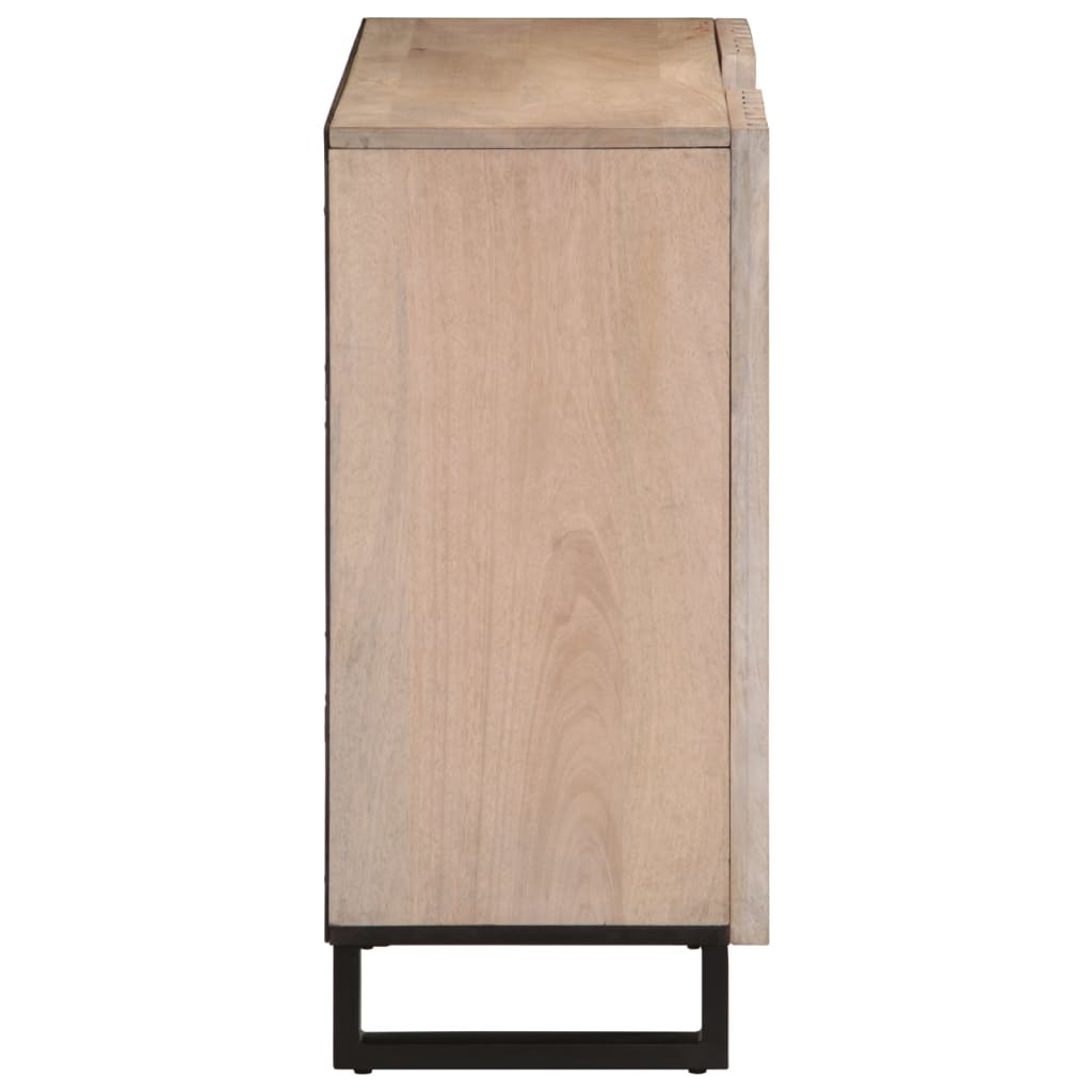 vidaXL Credenza 90x34x75 cm in Legno Massello di Mango