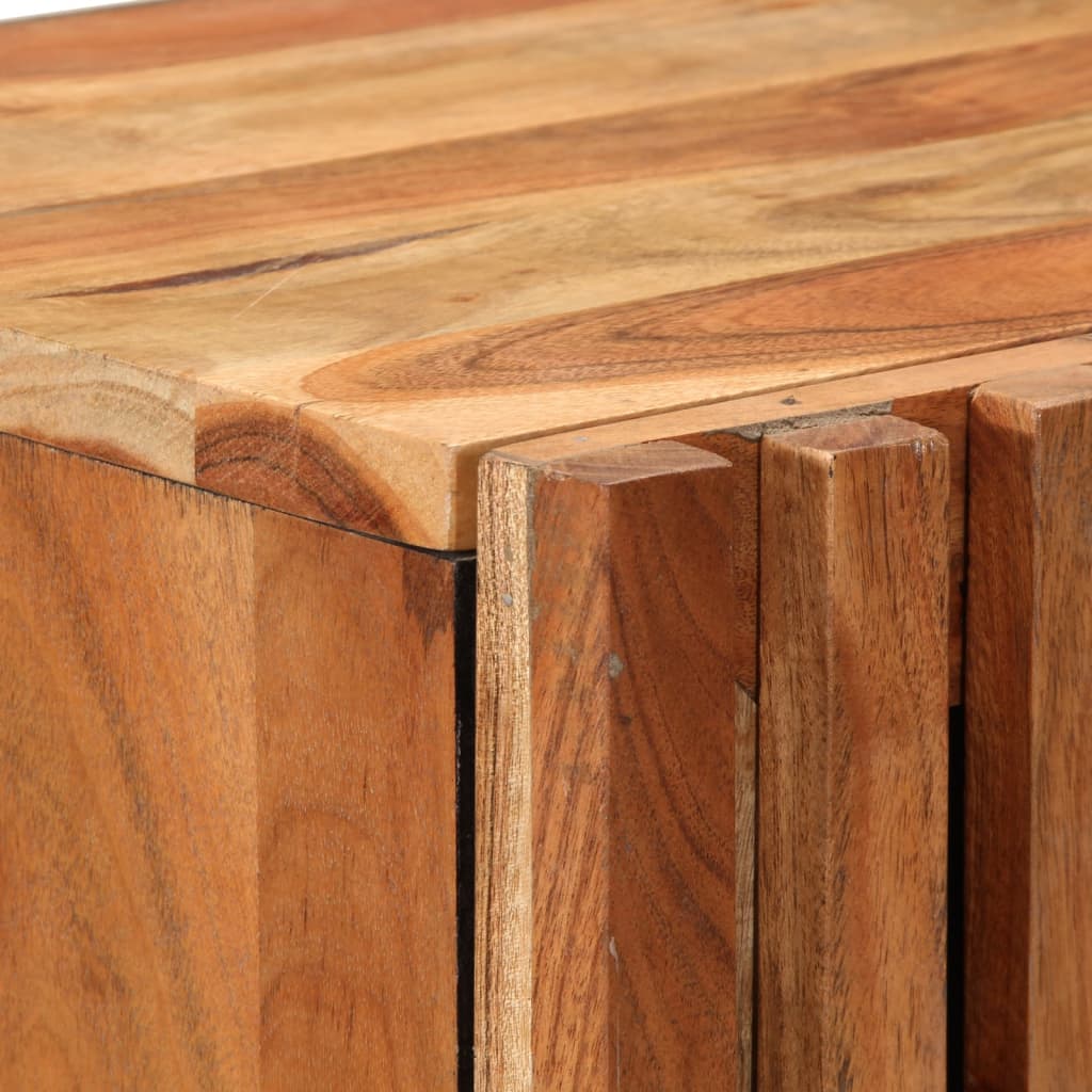 Credenza-Buffet-Armadio da cucina 40x34x110 cm in Legno Massello d'Acacia 166987