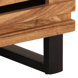 vidaXL Credenza 60x34x100 cm in Legno Massello di Acacia