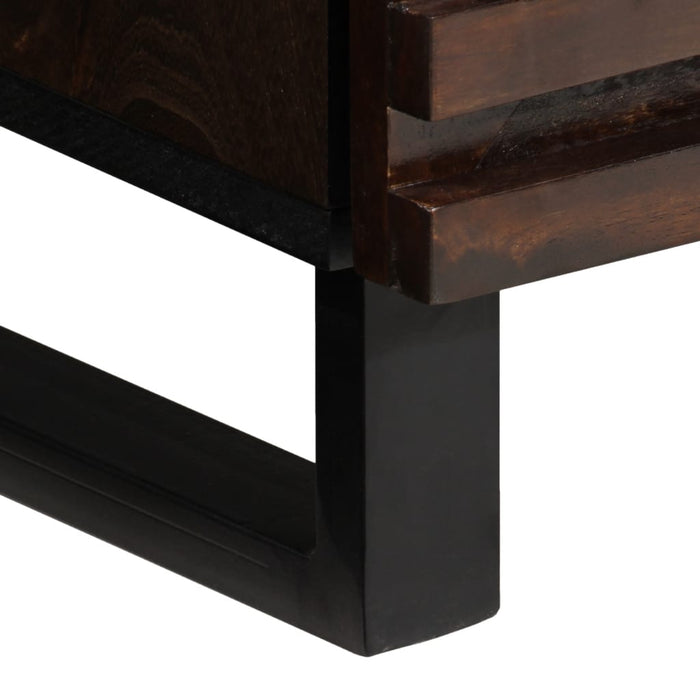 vidaXL Credenza Marrone 60x34x100 cm in Legno Massello di Mango