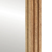 Specchio da Bagno 50x70 cm in Legno Grezzo di Mango e Vetro 377589