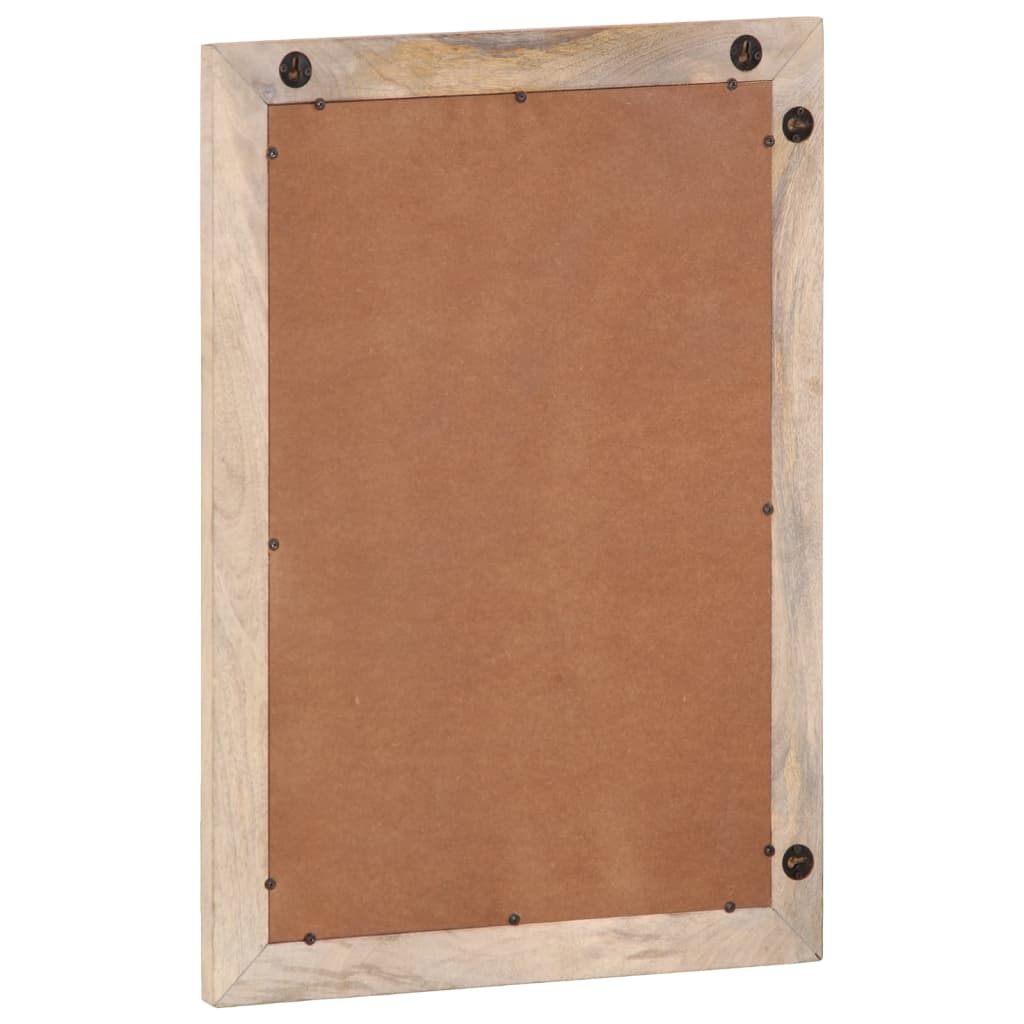 vidaXL Specchio da Bagno 50x70 cm in Legno Massello di Mango e Vetro