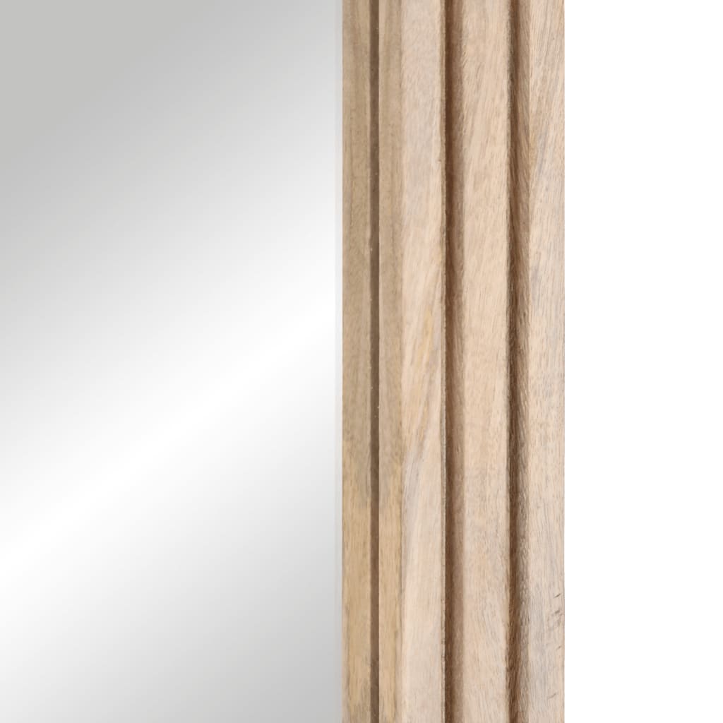 vidaXL Specchio da Bagno 50x70 cm in Legno Massello di Mango e Vetro