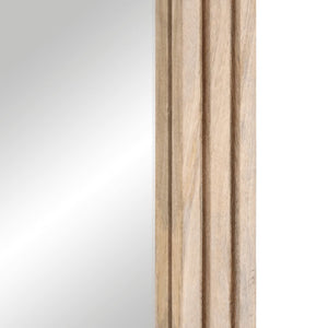 vidaXL Specchio da Bagno 50x70 cm in Legno Massello di Mango e Vetro