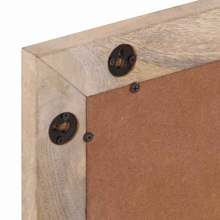 vidaXL Specchio da Bagno 50x70 cm in Legno Massello di Mango e Vetro