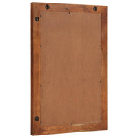 Specchio da Bagno 50x70 cm in Legno Massello di Acacia e Vetro 377593