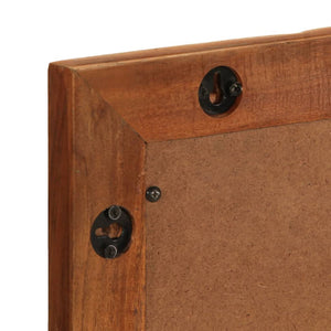 Specchio da Bagno 50x70 cm in Legno Massello di Acacia e Vetro 377593