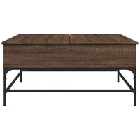 Tavolino Salotto Rovere Marrone 95x95x45 cm Multistrato Metallo 3217068
