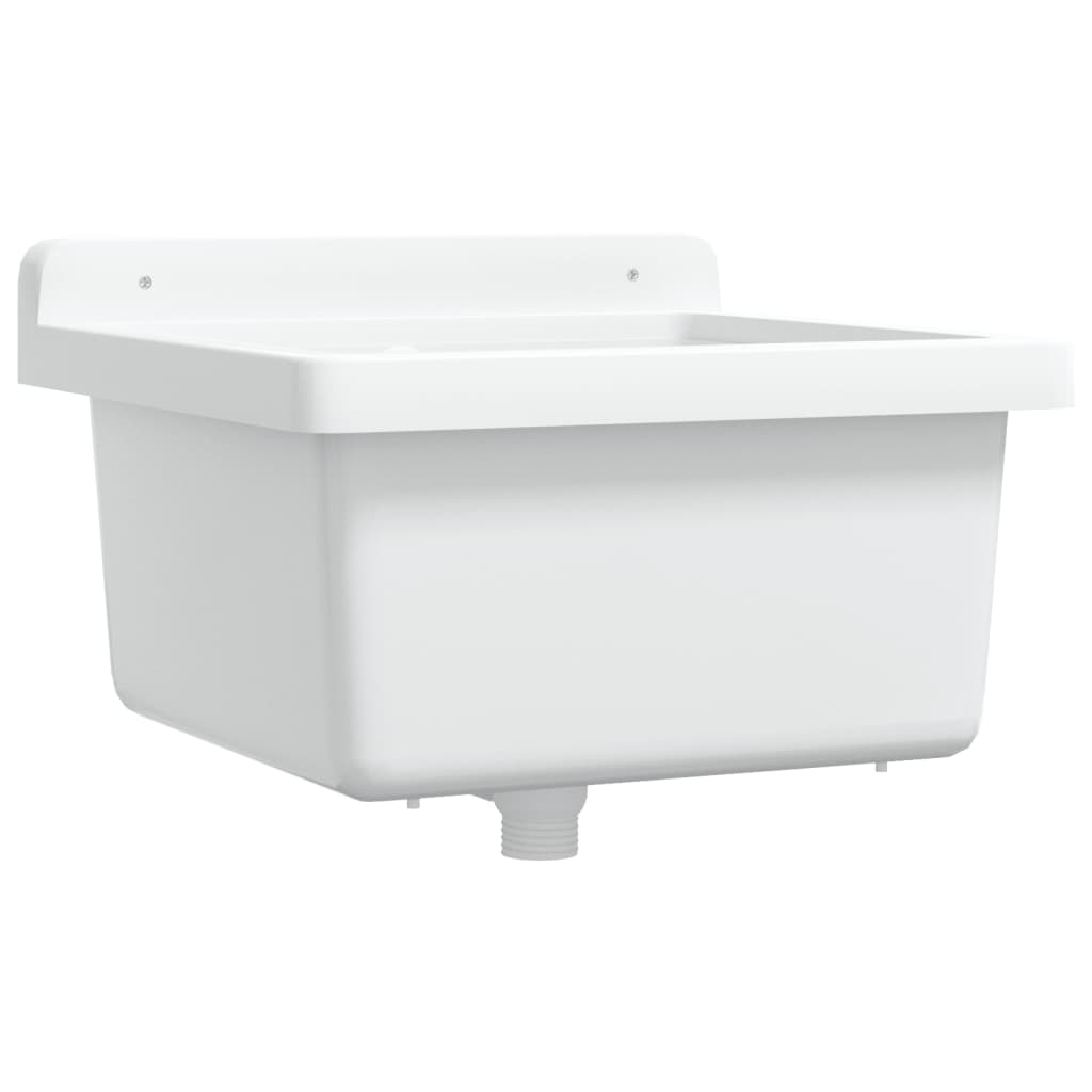 Lavabo a Parete-Lavandino-Lavello Bianco 40x40x24 cm in Resina