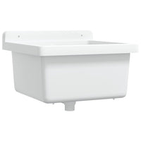 Lavabo a Parete-Lavandino-Lavello Bianco 40x40x24 cm in Resina