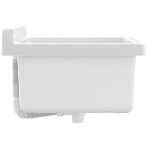 Lavabo a Parete Bianco 40x40x24 cm in Resina
