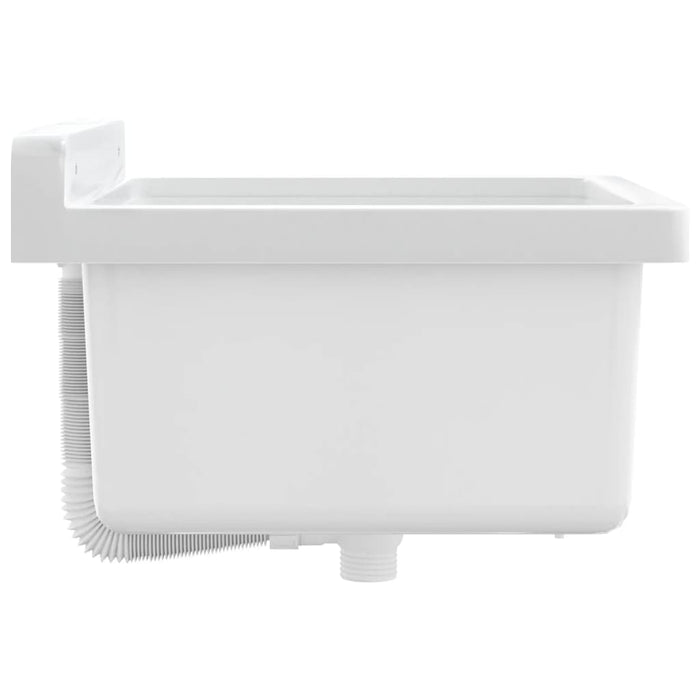 Lavabo a Parete Bianco 40x40x24 cm in Resina