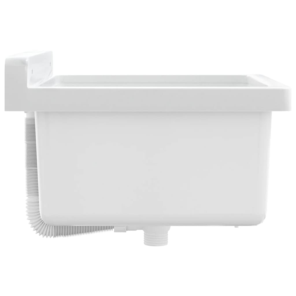 Lavabo a Parete-Lavandino-Lavello Bianco 40x40x24 cm in Resina