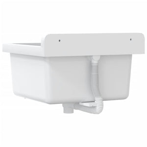 Lavabo a Parete-Lavandino-Lavello Bianco 40x40x24 cm in Resina