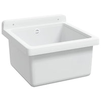 Lavabo a Parete-Lavandino-Lavello Bianco 40x40x24 cm in Resina