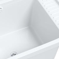 Lavabo a Parete Bianco 50x35x24 cm in Resina 4002794