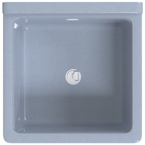 Lavabo a Parete Grigio 40x40x24 cm in Resina 4002796