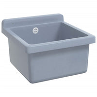 Lavabo a Parete Grigio 40x40x24 cm in Resina 4002796