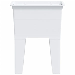 Vasca per Lavanderia Bianca 59x41x75 cm in Resina