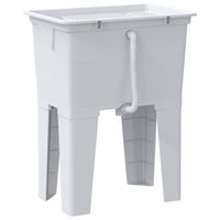 Vasca per Lavanderia Bianca 59x41x75 cm in Resina 4002799