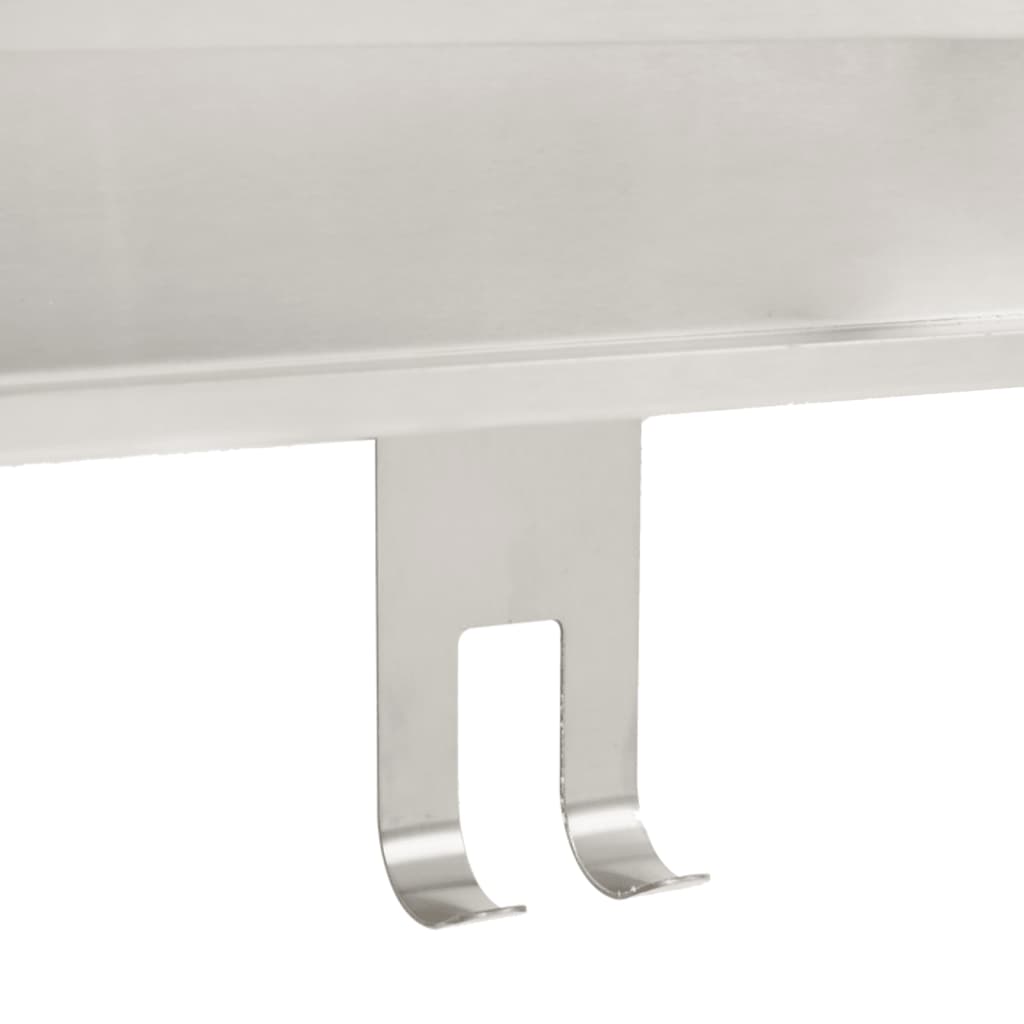 Mensola da Doccia Pensile in Acciaio Inox 304 Spazzolato 4004901